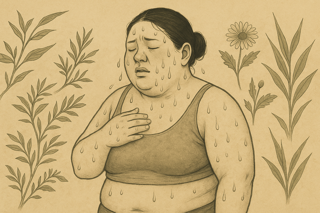 湿熱で悩む女性